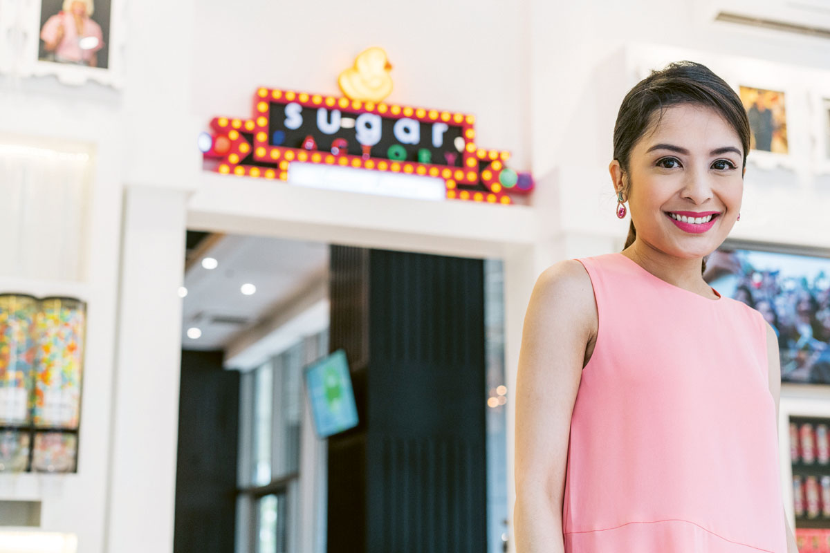 The challenge for Sugar Factory co-owner April Pascual is to let people who are unfamiliar with the US brand know that they serve more than just desserts
