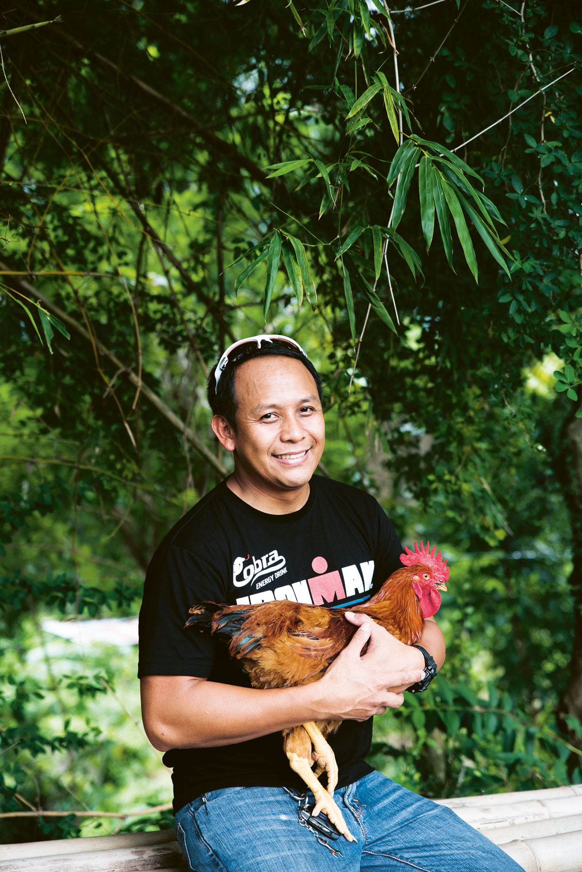 emerson siscar takes pride in having a poultry business focused on non-commercial brown chickens