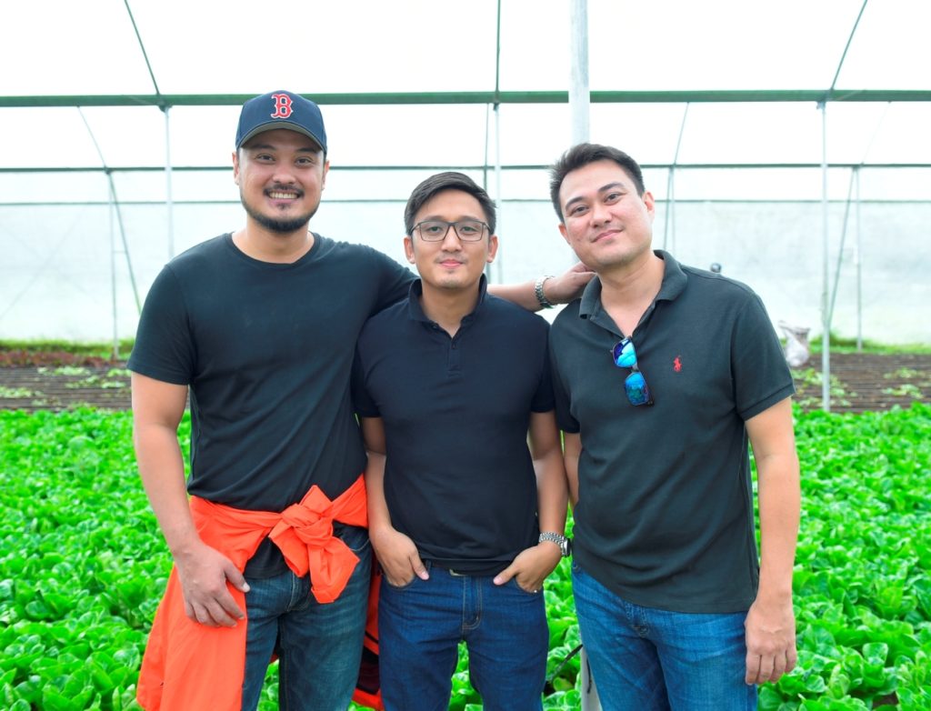 Kalye Luntian farm representatives Carlo Amoranto, Tate de Guzman, and Carlo Garcia