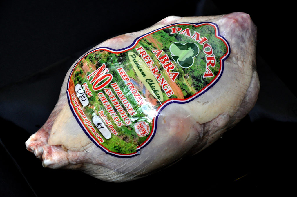 Whole-dressed premium chicken from Pamora Farm