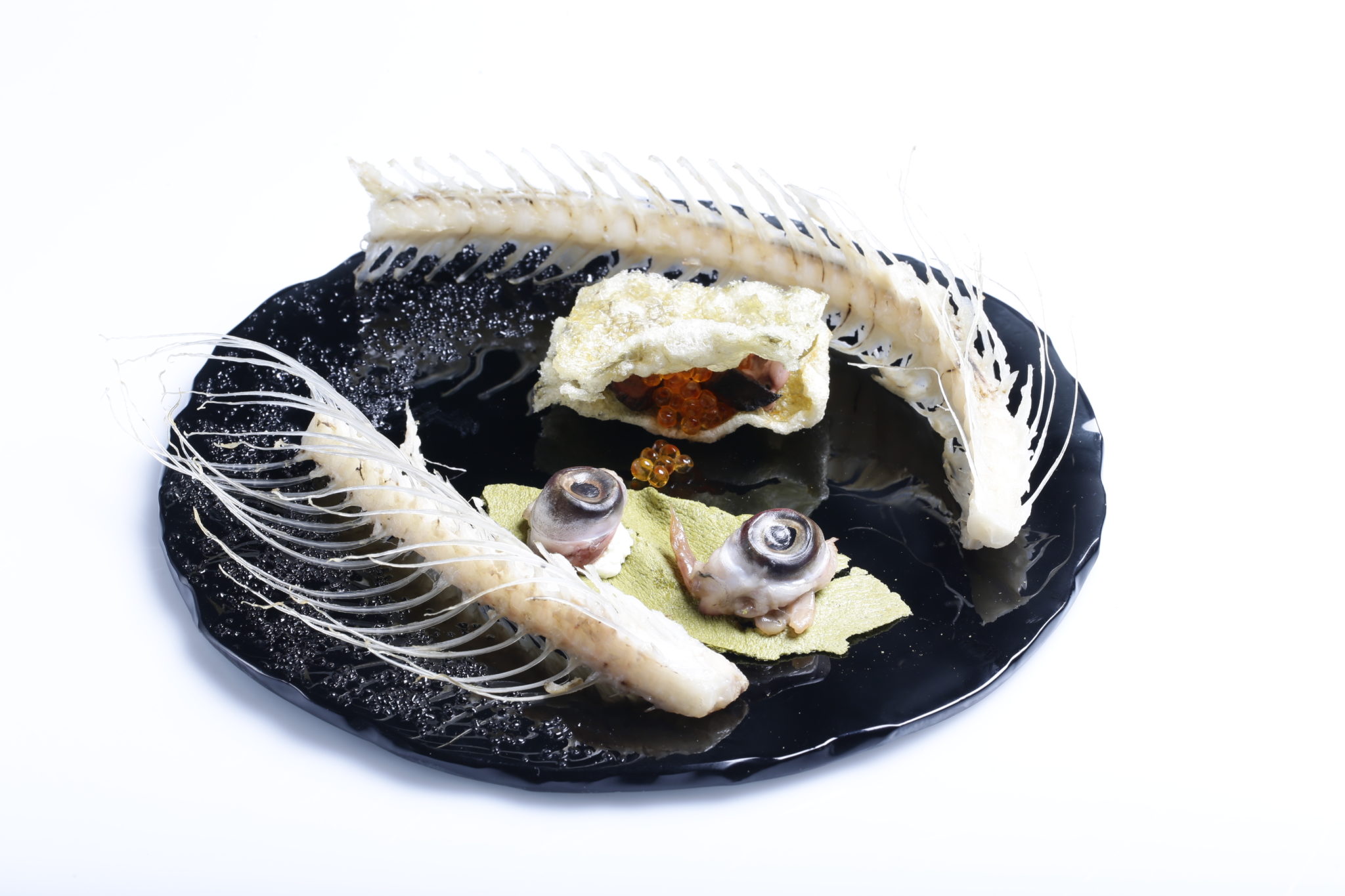One of nine dishes created by Ana Ros using a single trout