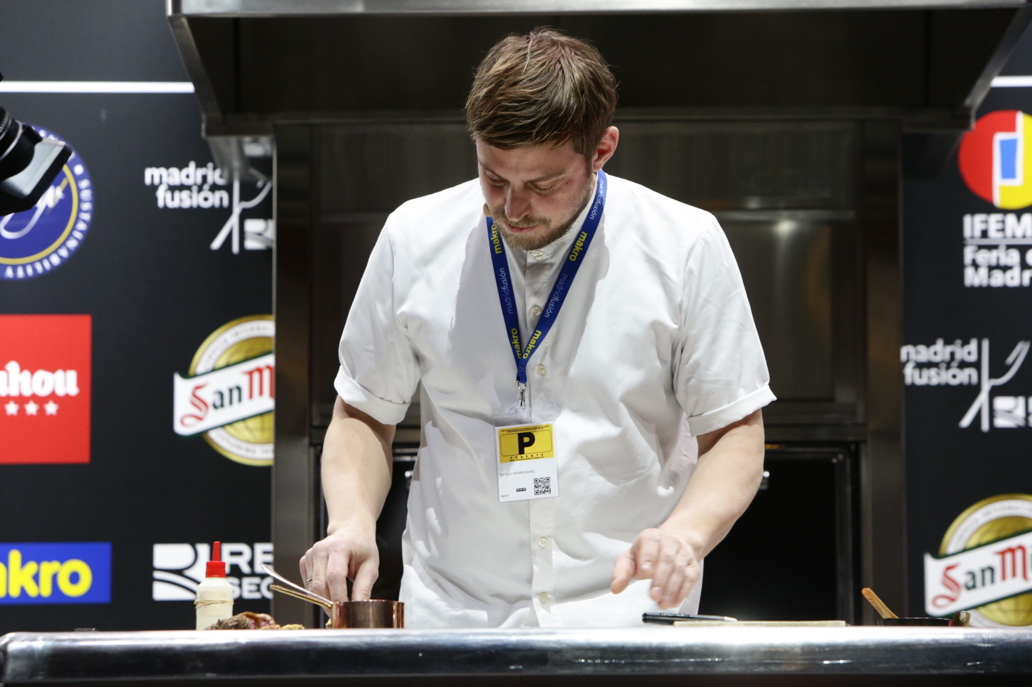 Danish chef Nicolai Norregard of Kadeau at Madrid Fusión