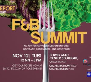 The third installment of the F&B Summit will zero in on sustainability, agriculture, and entrepreneurship in the food and beverage industry