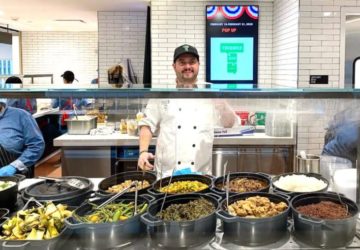Chicken adobo and sisig are the most popular dishes that Tsismis NYC is serving in Major League Basketball's headquarters