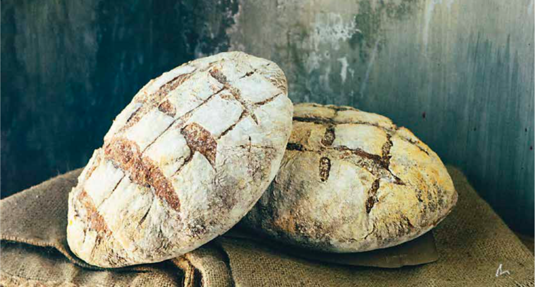 Pane toscano is a hard-shelled loaf with a soft body that is achieved through a long rising period