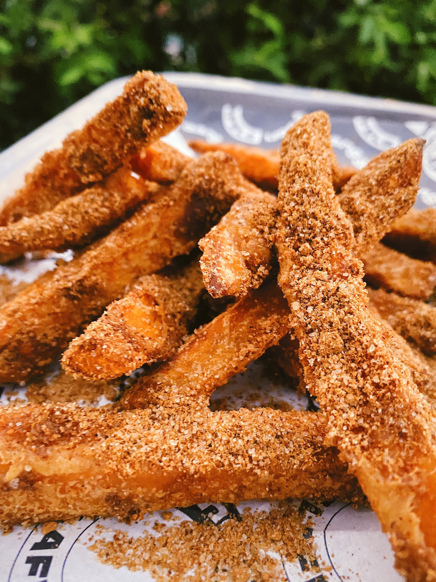 You also have the option to add on these kamote fries dusted with sweet and salty nut powder and four-spice batter
