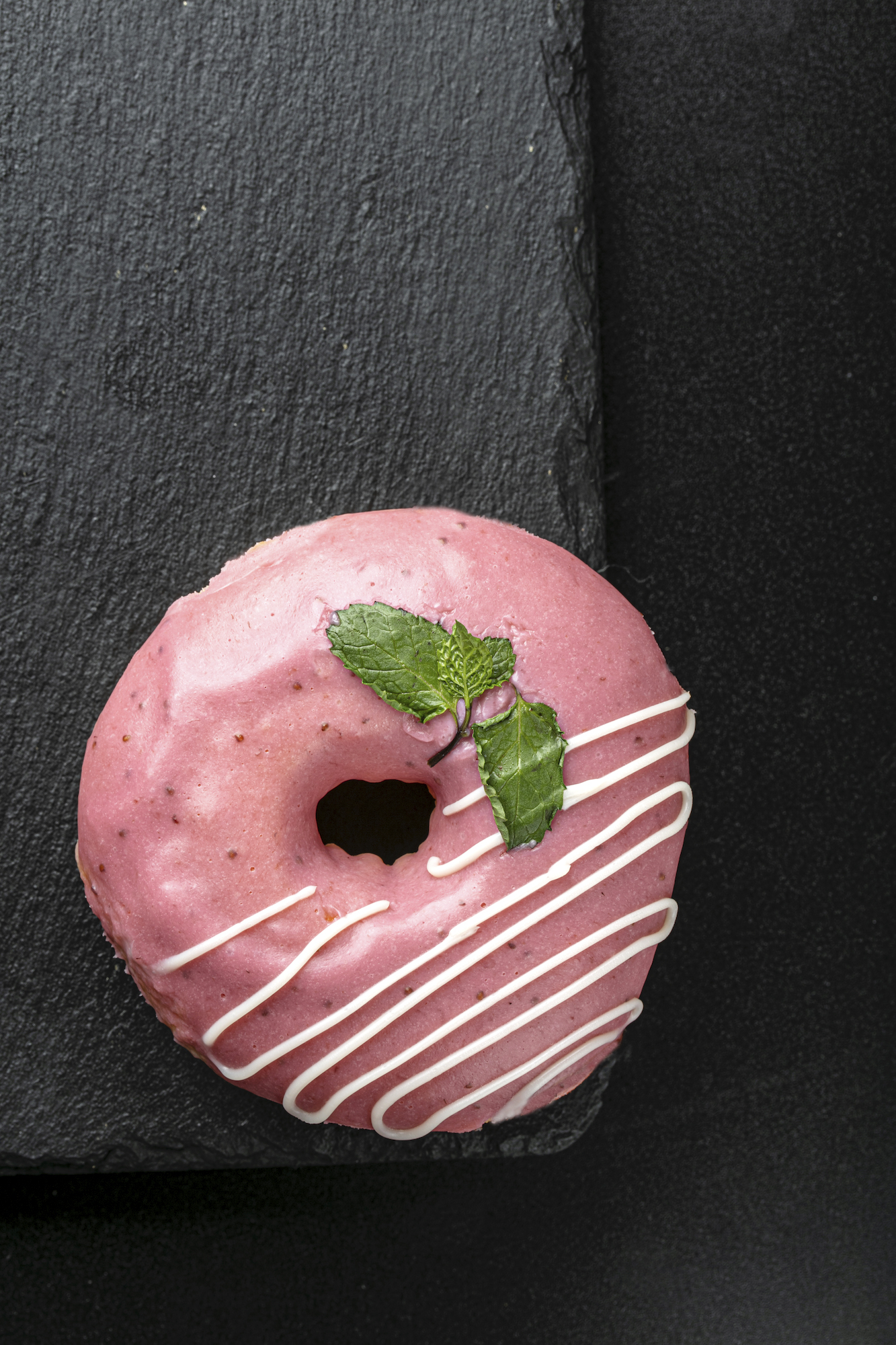 Breadlounge's white chocolate strawberry doughnut