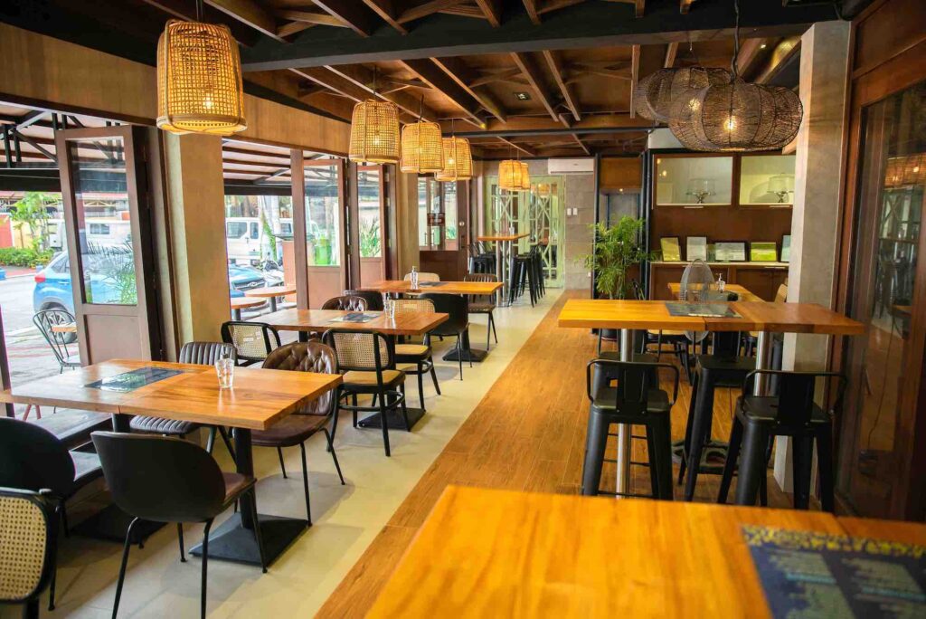 The interiors of both Pino and Pipino Veg were done in collaboration with Manila Increation Studio
