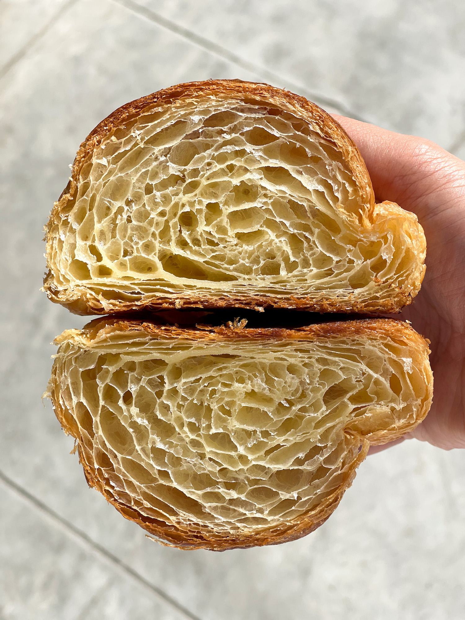 An inside look at The Daily Knead croissant