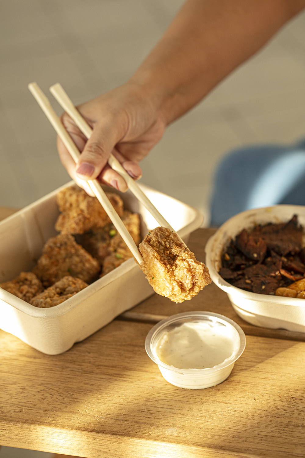 Full of plant-based flavors: Green Bar's chickun wings