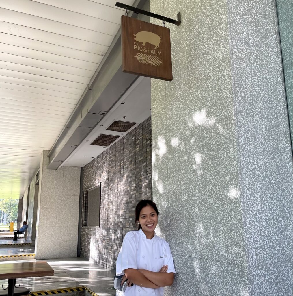 Charmine Ann Go spent over a year working as chef de partie at Jason Atherton's The Social Company, which includes The Pig & Palm