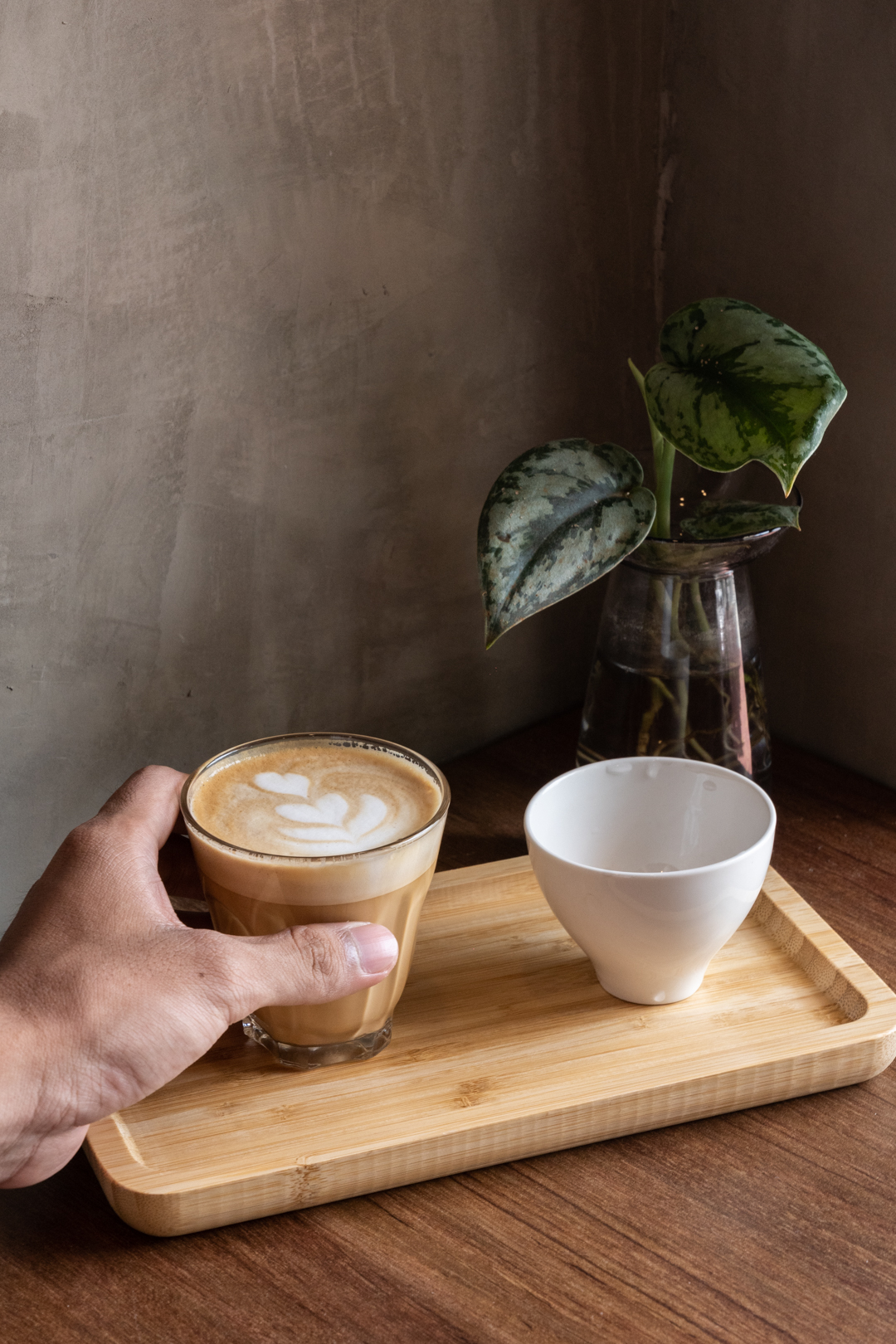 Good things come in pairs, like this "duet" cortado concoction