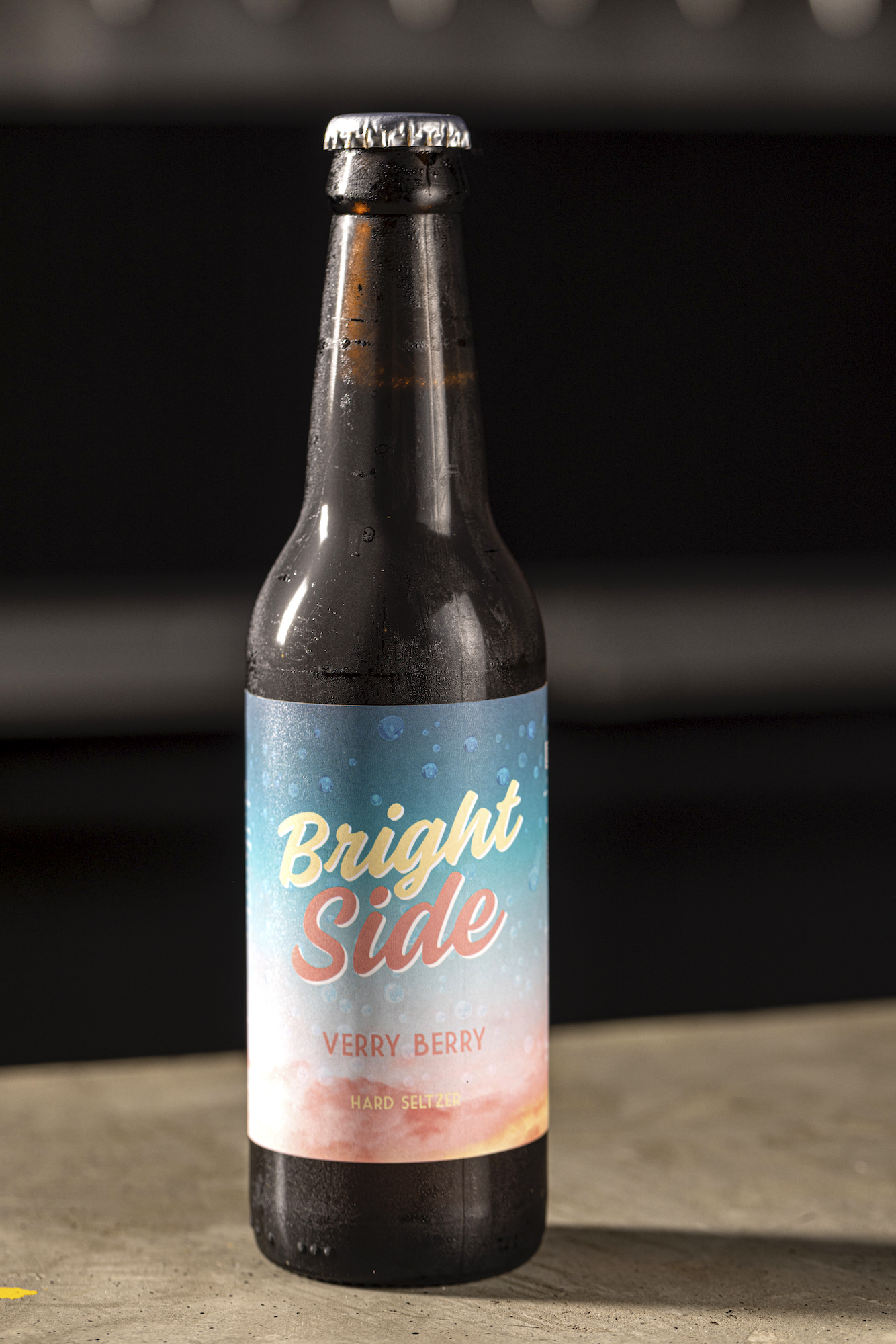 Bright Side is a hard seltzer, a fruiter and sweeter alternative to the craft beer lineup
