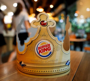 FILE PHOTO: A paper crown is seen at a Burger King restaurant in Bangkok, Thailand, August 26, 2020.