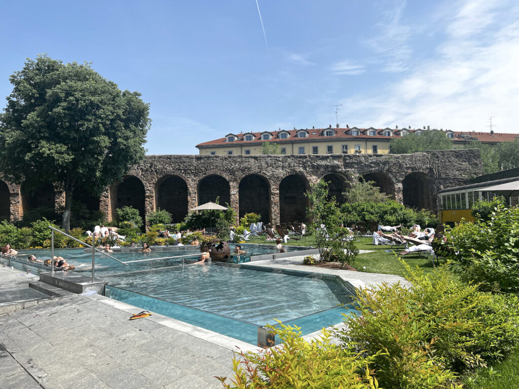 The spa is surrounded by historic Spanish walls built between 1546 and 1560