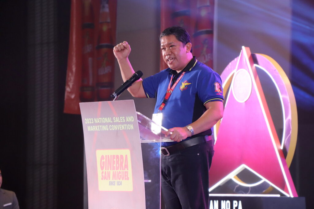 GSMI marketing and sales manager Allan Mercado during GSMI's recent National Sales Convention