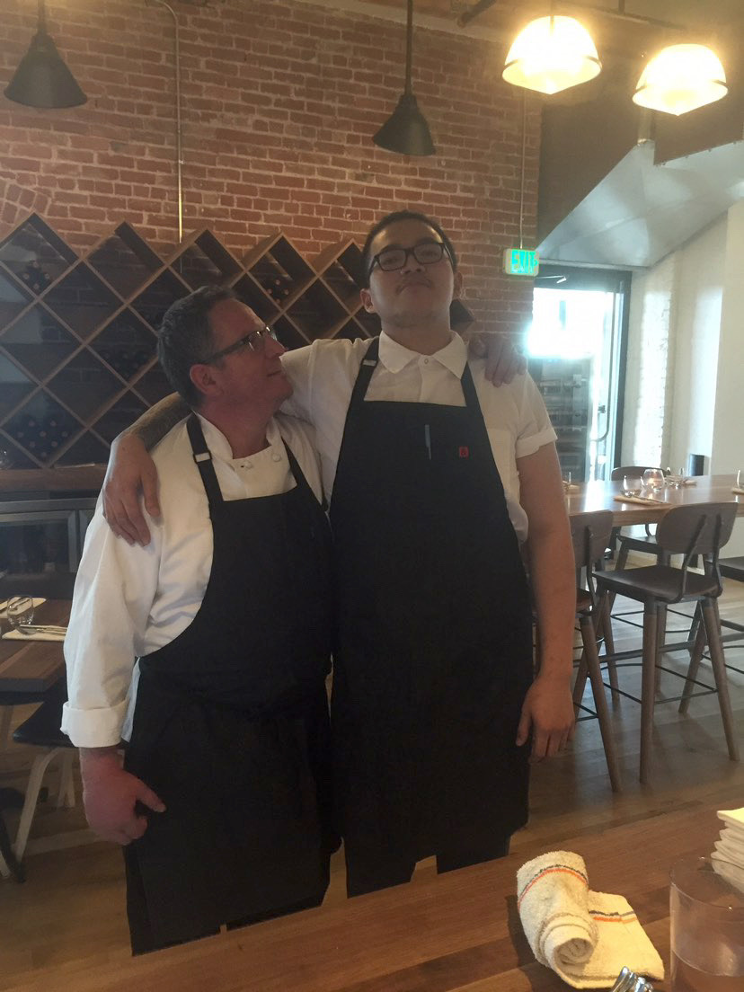 Kevin David with Waxman's Restaurant executive chef David Suarez
