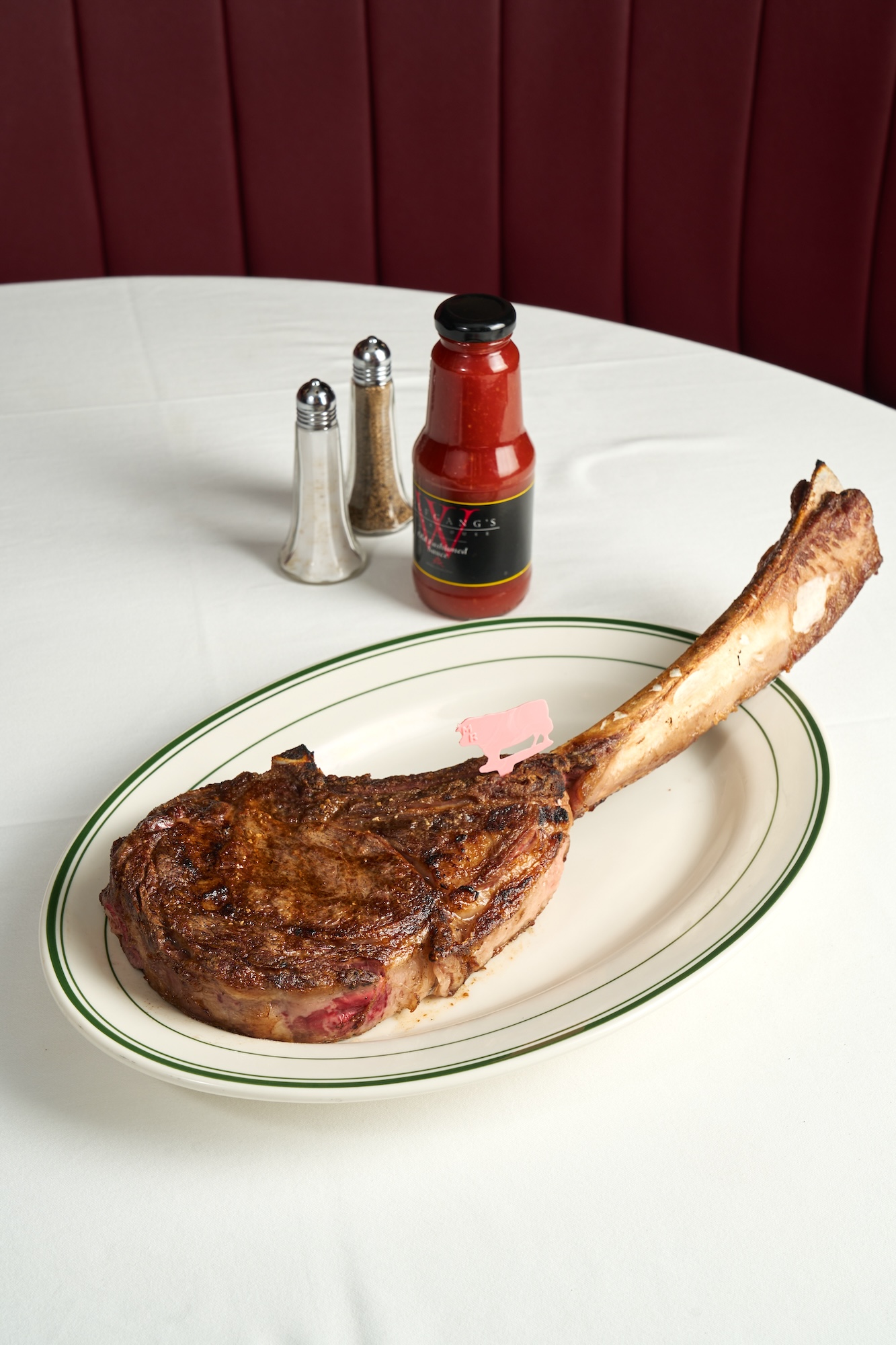 USDA prime dry-aged tomahawk steak