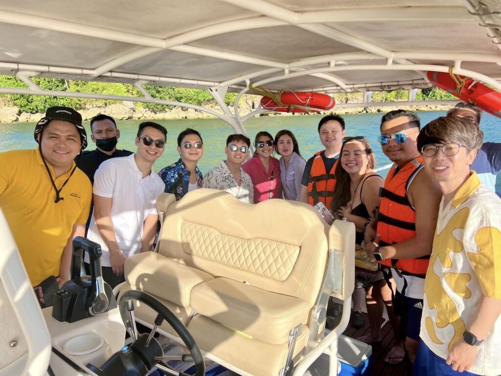 The author (far right) together with content creators, media reps, the Epic Escapes crew, and the Courtyard by Marriott Iloilo team | Photo courtesy of Kister Morata