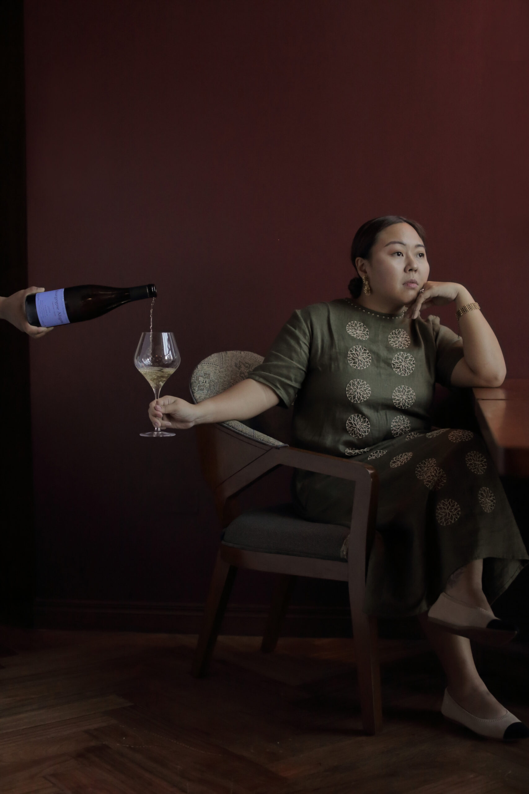 Operations manager and sommelier Erin Ganuelas