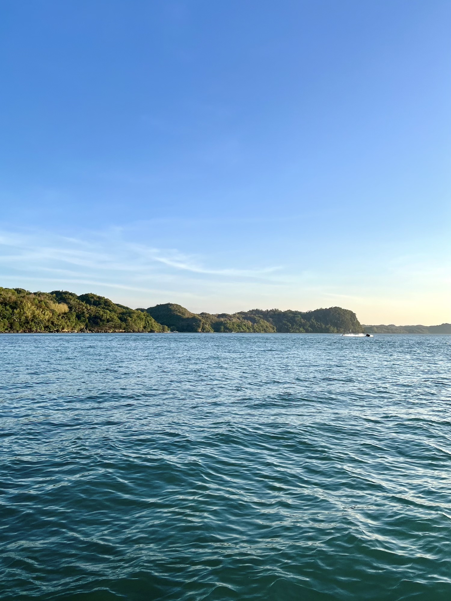 View of Guimaras from the Epic Escapes boat